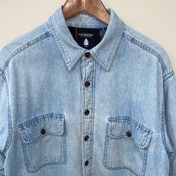 Vintage Fleece Quilted Denim Shirt - Picture 2 of 12